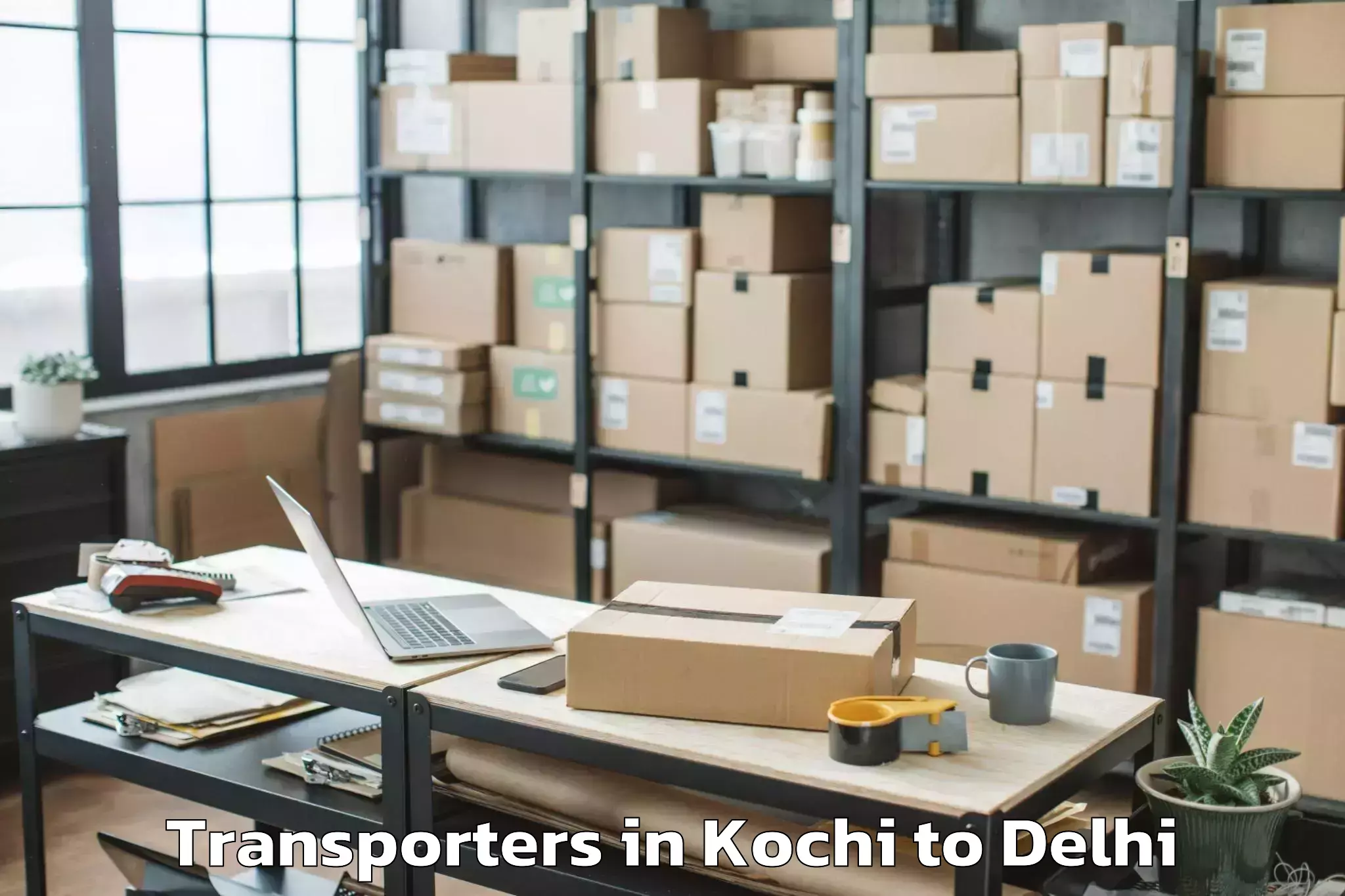 Affordable Kochi to D Mall Pitampura Transporters